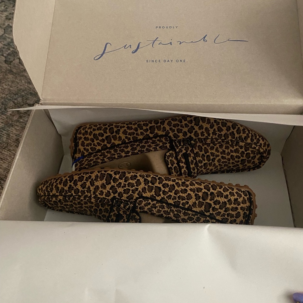 Rothy’s leopard loafers